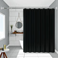 AquaShield NoirGuard Waterproof Shower Curtain – Premium Black PEVA Mold-Resistant Bathroom Liner
