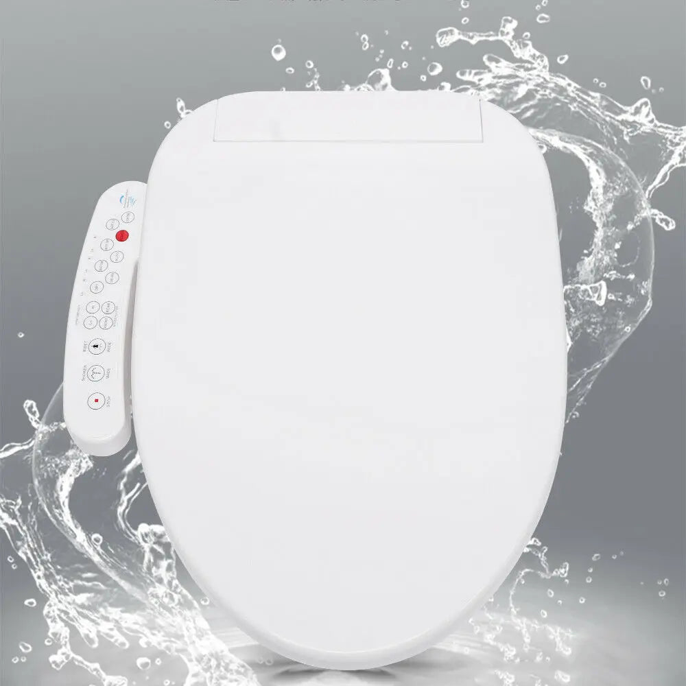 AquaLuxe SmartSpa Pro Bidet Seat – Heated Toilet Seat with Instant Warm Water Wash, Warm Air Dryer & Self-Cleaning Nozzles