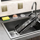 SinkPro Aluminum Self-Draining Kitchen Rack – No-Drill Sink Organizer