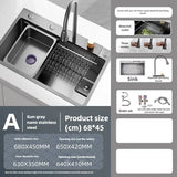 AquaPro Heavy-Duty Stainless Steel Kitchen Sink – Single Bowl | Rectangular | Includes Faucet & Soap Dispenser