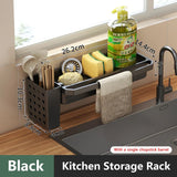 SinkMate Kitchen Sink Organizer – ABS Plastic Sponge & Draining Rack