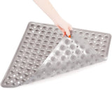 SafeStep Anti-Slip Shower Mat 21×21 in – PVC Safety Mat with Suction Cups & Quick-Dry Drain Holes