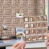 DecoMosaic 3D Peel-and-Stick Mosaic Wall Tiles – 10-Pack Waterproof PVC Stickers for Kitchen & Bathroom