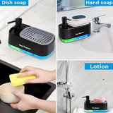 TriFlow 3-in-1 Kitchen Soap Dispenser Set – Hand Soap, Dish Soap & Sponge Holder