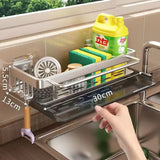 SinkPro Aluminum Self-Draining Kitchen Rack – No-Drill Sink Organizer