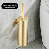 SteelGuard Pro Stainless Steel Toilet Brush & Holder Set – Rustproof Modern Bathroom Cleaning System with Hygienic Cup Design
