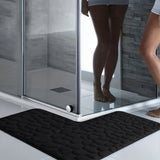 LushStep CornerCloud L-Shape Bath Mat – Ultra-Thick, Non-Slip, Super Soft Absorbent Bathroom Rug for Shower, Toilet & Entryway