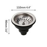AquaGuard Stainless Steel Sink Strainer with Odor Filter – Pop-Up Stopper & Anti-Clog Basket