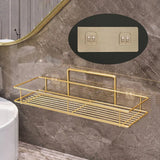 LuxSip Wall-Mounted Cup Holder – Black & Gold | Drill-Free Bathroom Organizer