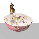 Aurora Hand-Painted Designer Vessel Sink