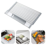 FoldRack – Foldable Stainless Steel Dish Drying Rack for Compact & Modern Kitchens