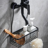 AluGrip AeroMount No-Drill Shower Caddy – Rustproof Aluminum Wall Shelf, Removable Bathroom Organizer Basket