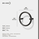 OrientArc Luxe Round Cabinet Pull – Modern Chinese Style Zinc Alloy Furniture Handle with Polished Electroplated Finish