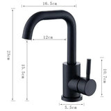 Contemporary Black Nickel Stainless Steel Bathroom Faucet with 360 Degree Swivel Spout and Single Lever Control