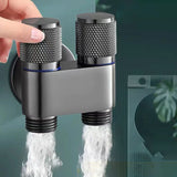 HydroSplit DualFlow Pro Valve – 2-Way Wall Mount Water Splitter Faucet for Toilet & Washing Machine