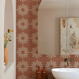 BohoTerracotta Self-Adhesive Tile Stickers – 10-Piece Vinyl Decals for Walls & Floors