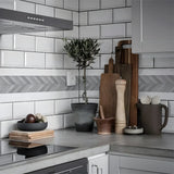 DecoMosaic Waterproof Mosaic Wall Stickers – Peel & Stick Backsplash for Bathroom, Kitchen & Living Spaces
