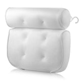 HydroComfort Luxury Bath Pillow – Neck, Head & Back Support with Non-Slip Suction Cups & Breathable Air Mesh