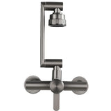 FlexSteel ProFlow 360 Wall Mount Faucet – 4-Mode Flexible Stainless Steel Kitchen