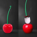 CherryClean Pop Designer Toilet Brush & Holder – Fun Cherry-Shaped Bathroom Cleaning Set with Compact Hygienic Storage