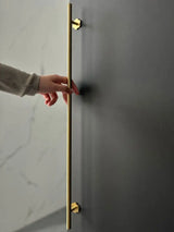 Nurlin T-Bar Brass Handle – Extra Long & Modern for Cabinets, Drawers & Refrigerators