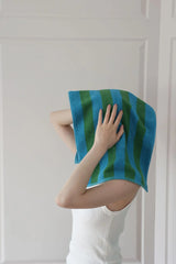 RetroStripe Luxe Cotton Towel – Striped Luxury Towel in Hotel Quality