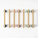 NordicLux Marble & Brass Cabinet Handles – Elegant Drawer & Cabinet Knobs in Scandinavian Design