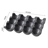OvoLux Ceramic Egg Holder – 6- & 12-Slot Egg Tray for Kitchen & Refrigerator