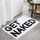 BareLuxe Get Naked Bath Mat – Luxurious Microfiber Anti-Slip Shaggy Rug (20” x 32”)