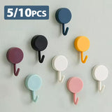 StickMate Self-Adhesive Wall Hooks – Strong Multipurpose Hooks, No Drilling (5/10 Pack)