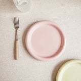 SweetMacaron Ceramic Breakfast & Dessert Plate – Fresh Colors, Round Design & Versatile Use