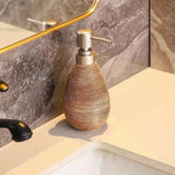 CeramicaVintage Heritage Pump Dispenser – Retro Ceramic Refillable Soap Bottle for Kitchen & Bathroom | Classic Farmhouse & Timeless Décor