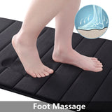 LuxSoft Memory Foam Bath Mat – Non-Slip  Water-Absorbent & Machine-Washable – Comfortable 3D Bathroom Rug