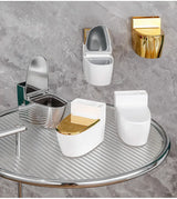 HomeGuard Wall-Mounted Ashtray – Creative Storage for Toilet & Bathroom
