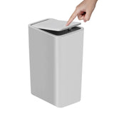 EcoPress 2.6 Gallon Bathroom Trash Can – Compact & Hygienic with Push Lid