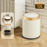 CleanPro Rectangular Push-Button Trash Can – Sleek, Hygienic & Modern Waste Bin for Home and Office