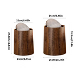 WoodStyle Swing Trash Bin with Swivel Lid – Modern Wooden Design, Hygienic & Durable