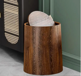 WoodStyle Swing Trash Bin with Swivel Lid – Modern Wooden Design, Hygienic & Durable