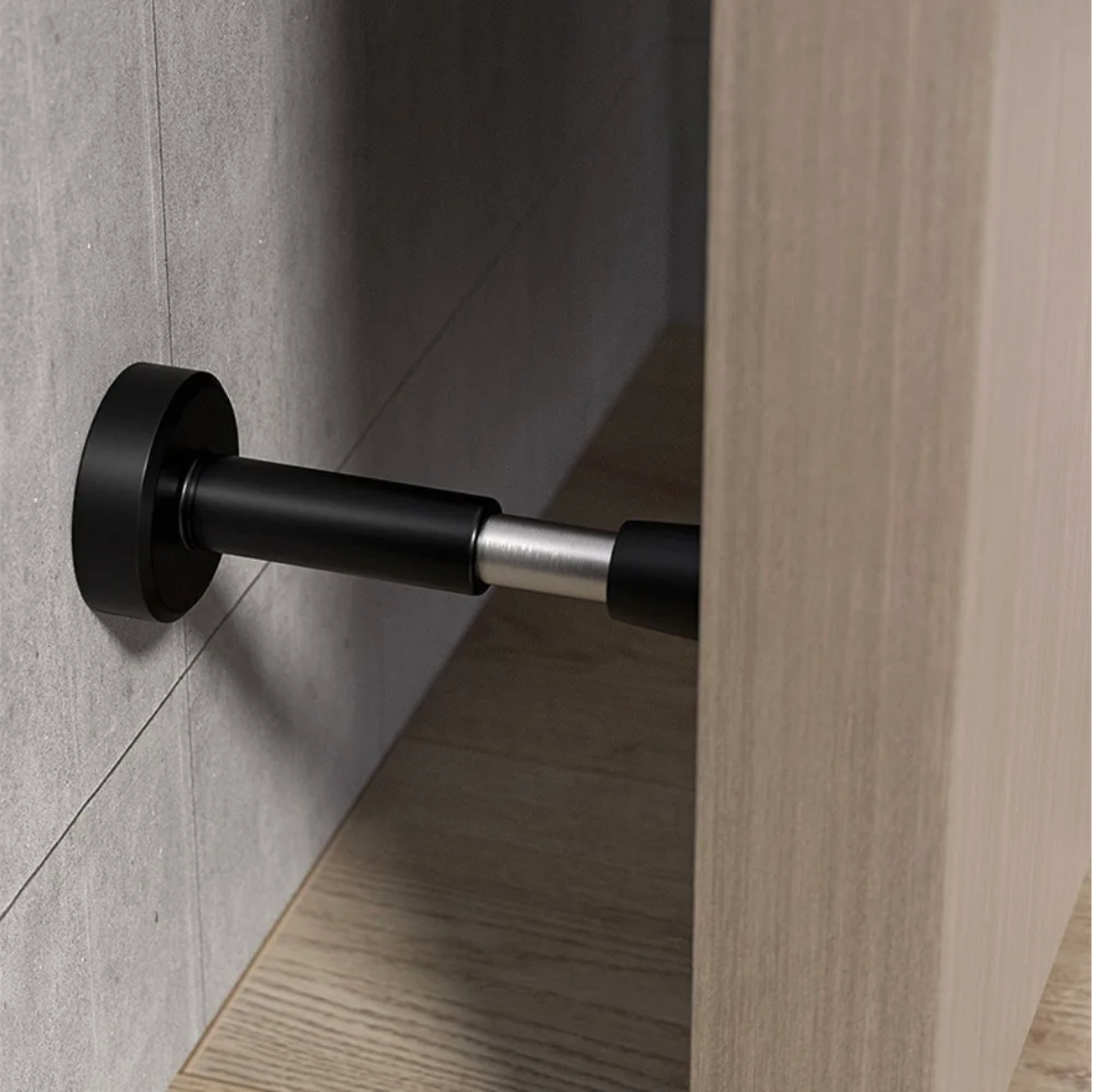 Nurlin Brass Knurled Door Stopper – Antique Brass Door Holder & Wall Bumper