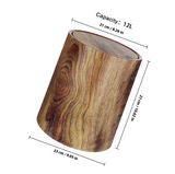 WoodStyle Swing Trash Bin with Swivel Lid – Modern Wooden Design, Hygienic & Durable