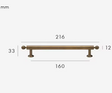 BrassElegance Luxury Antique Brass Handles – Kitchen, Cabinet & Drawer Pulls