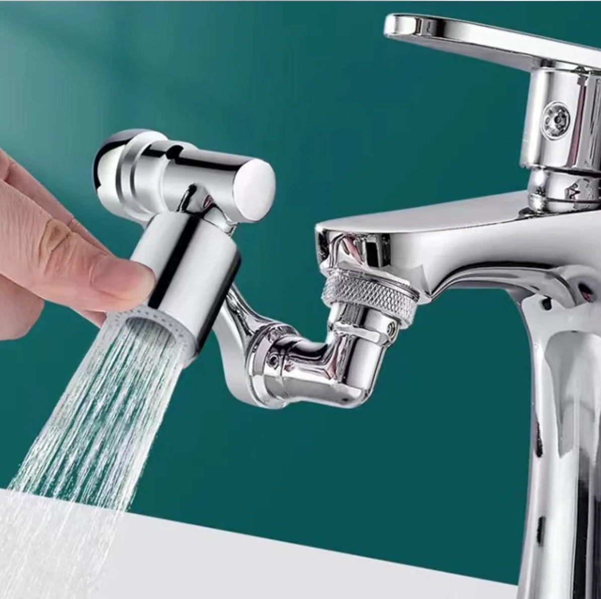 1080° Rotating Faucet Extender Universal – Dual Mode Sprayer Attachment | Flexible Robot Arm | Water Saving Upgrade