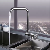 Foldable 360° Swivel Kitchen Faucet with Dual Spray Modes and Hot and Cold Mixer