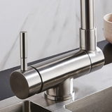 Foldable 360° Swivel Kitchen Faucet with Dual Spray Modes and Hot and Cold Mixer