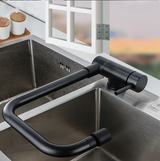 Foldable 360° Swivel Kitchen Faucet with Dual Spray Modes and Hot and Cold Mixer
