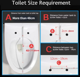SmartSense AutoLift Pro Square Smart Bidet Seat – Hands-Free Lid, Heated Seat, Warm Wash & Dry, LCD Control Toilet Upgrade