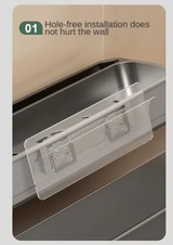 SinkMate Kitchen Sink Organizer – ABS Plastic Sponge & Draining Rack