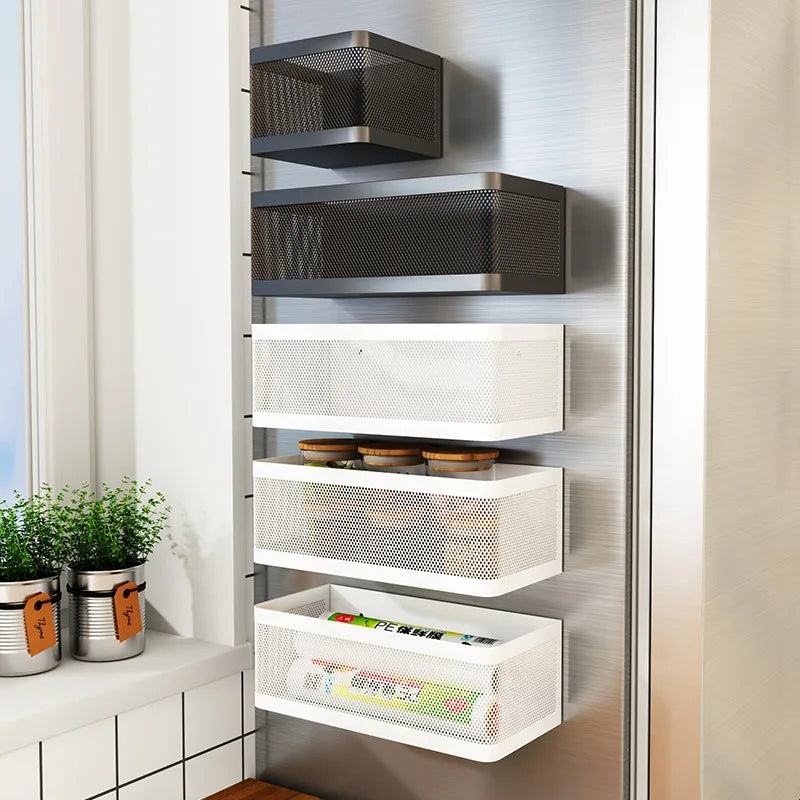 MagnoRack – Magnetic Side Fridge Shelf with Extra Storage