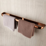 Aurielle Luxury Rose Gold Bathroom Hardware Set – 5-Piece Wall-Mounted Solid Brass Accessory Collection