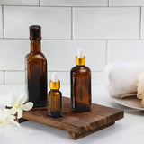 RustiTray – Decorative Wooden Tray Stand | Rustic Farmhouse Style Organizer for Bathroom, Kitchen & Vanity